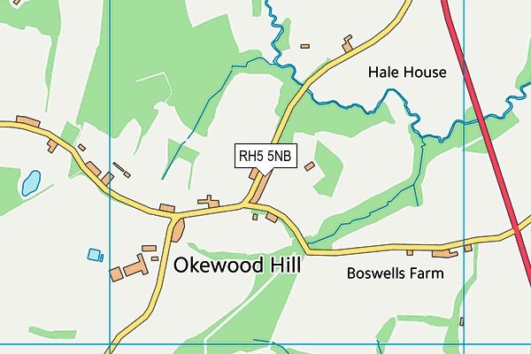 RH5 5NB map - OS VectorMap District (Ordnance Survey)