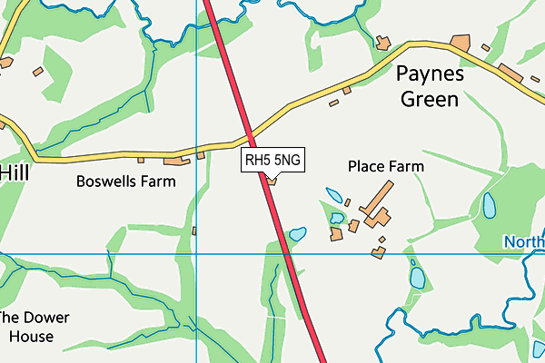 RH5 5NG map - OS VectorMap District (Ordnance Survey)