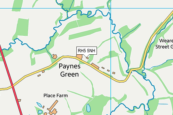 RH5 5NH map - OS VectorMap District (Ordnance Survey)