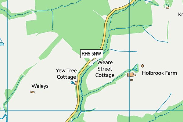 RH5 5NW map - OS VectorMap District (Ordnance Survey)