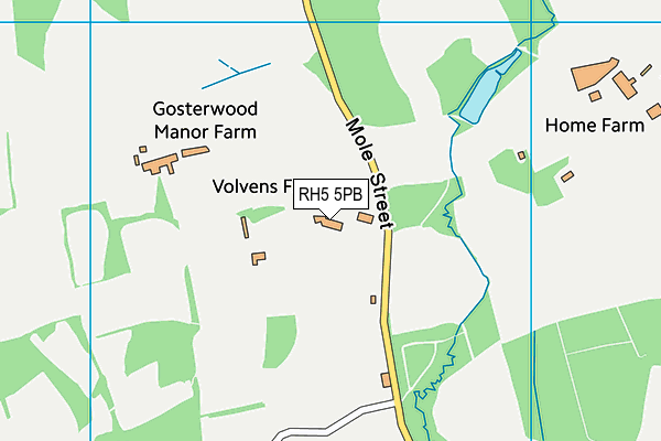 RH5 5PB map - OS VectorMap District (Ordnance Survey)