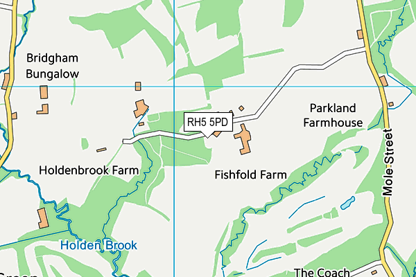 RH5 5PD map - OS VectorMap District (Ordnance Survey)