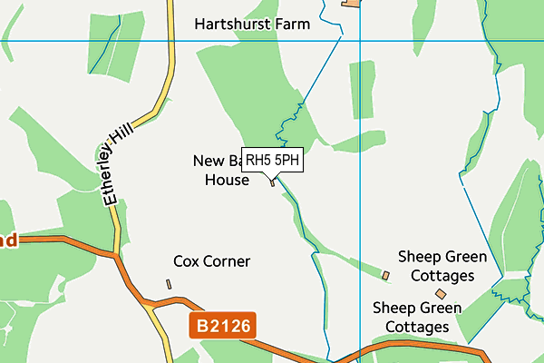 RH5 5PH map - OS VectorMap District (Ordnance Survey)