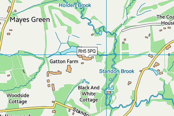 Gatton Manor Hotel map (RH5 5PQ) - OS VectorMap District (Ordnance Survey)