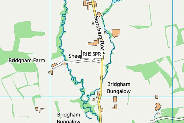 RH5 5PR map - OS VectorMap District (Ordnance Survey)