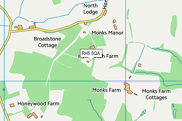 RH5 5QA map - OS VectorMap District (Ordnance Survey)