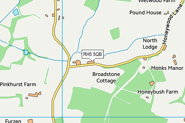 RH5 5QB map - OS VectorMap District (Ordnance Survey)