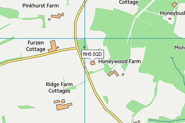 RH5 5QD map - OS VectorMap District (Ordnance Survey)