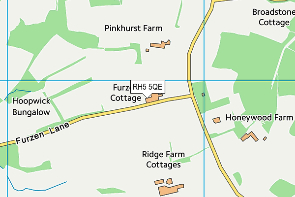 RH5 5QE map - OS VectorMap District (Ordnance Survey)