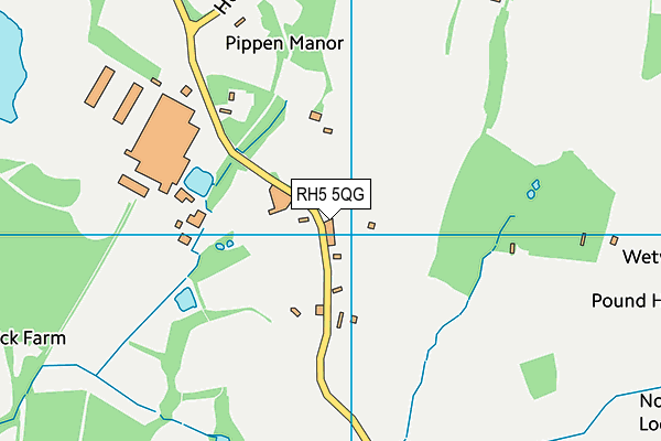 RH5 5QG map - OS VectorMap District (Ordnance Survey)