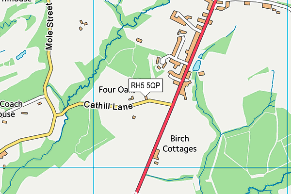 RH5 5QP map - OS VectorMap District (Ordnance Survey)