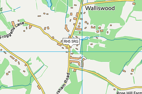 RH5 5RG map - OS VectorMap District (Ordnance Survey)