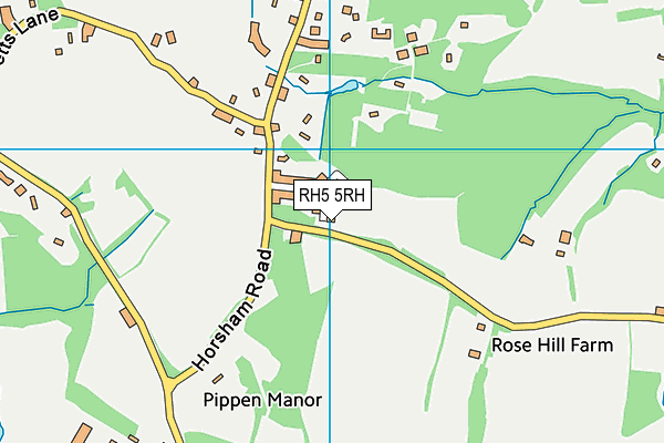 RH5 5RH map - OS VectorMap District (Ordnance Survey)