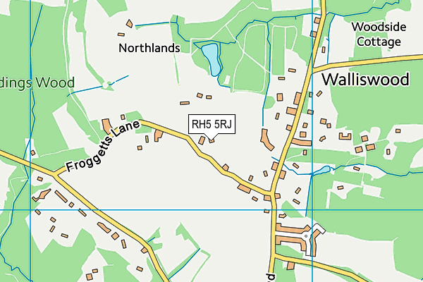 RH5 5RJ map - OS VectorMap District (Ordnance Survey)