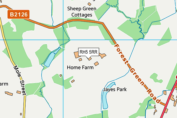 RH5 5RR map - OS VectorMap District (Ordnance Survey)