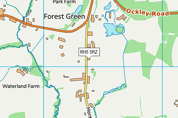 RH5 5RZ map - OS VectorMap District (Ordnance Survey)