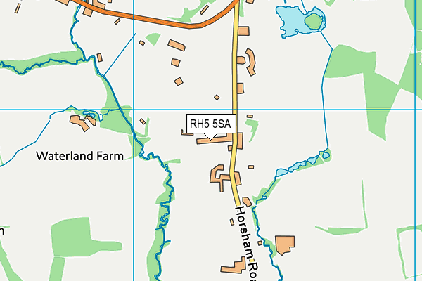 RH5 5SA map - OS VectorMap District (Ordnance Survey)