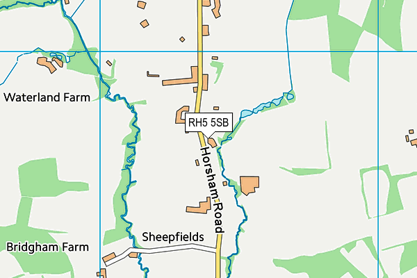 RH5 5SB map - OS VectorMap District (Ordnance Survey)