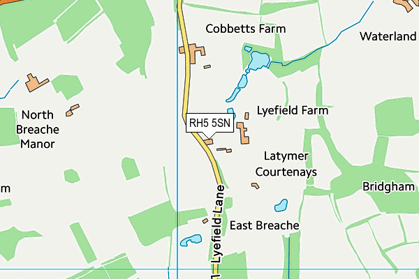 RH5 5SN map - OS VectorMap District (Ordnance Survey)