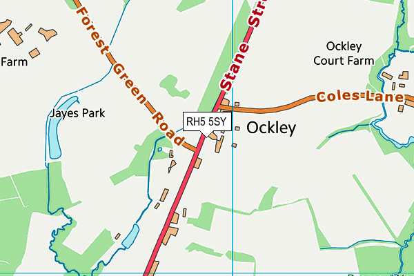 RH5 5SY map - OS VectorMap District (Ordnance Survey)