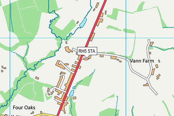 RH5 5TA map - OS VectorMap District (Ordnance Survey)