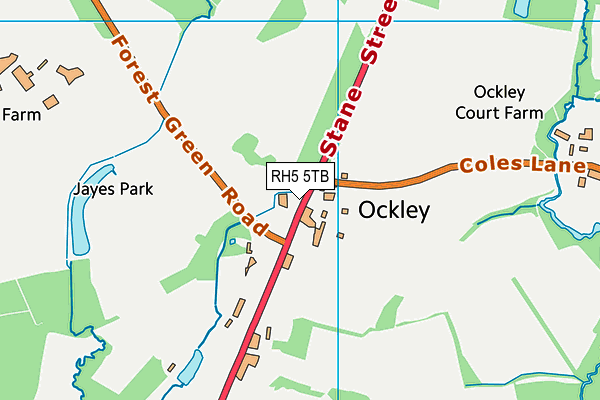 RH5 5TB map - OS VectorMap District (Ordnance Survey)