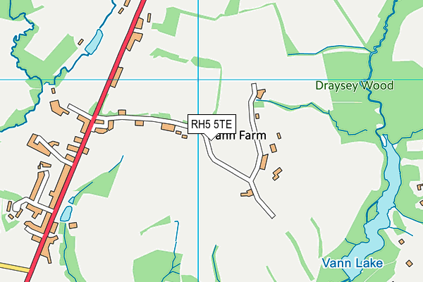 RH5 5TE map - OS VectorMap District (Ordnance Survey)
