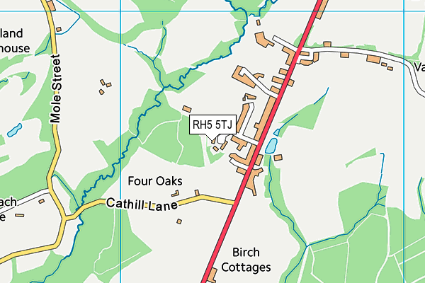 RH5 5TJ map - OS VectorMap District (Ordnance Survey)