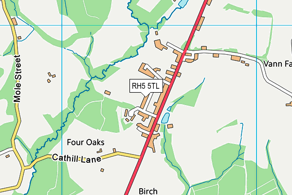 Map of SURREY HILLS CONSTRUCTION LTD at district scale