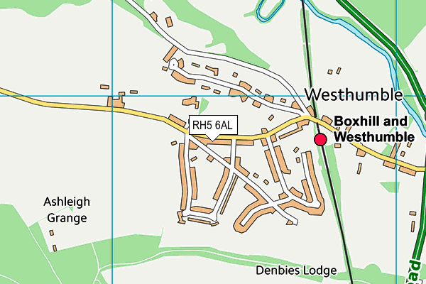 RH5 6AL map - OS VectorMap District (Ordnance Survey)