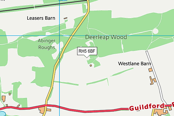 RH5 6BF map - OS VectorMap District (Ordnance Survey)