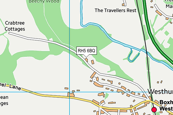 RH5 6BQ map - OS VectorMap District (Ordnance Survey)