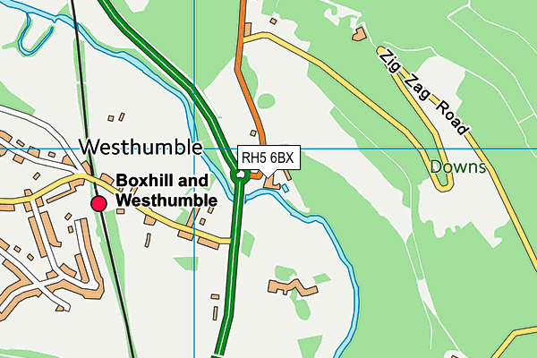 RH5 6BX map - OS VectorMap District (Ordnance Survey)