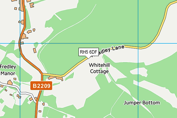 RH5 6DF map - OS VectorMap District (Ordnance Survey)