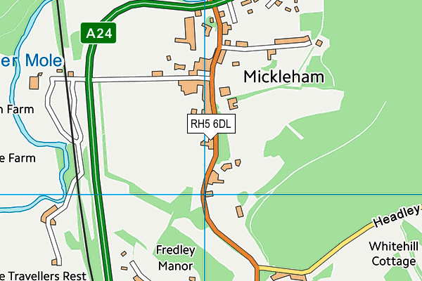 RH5 6DL map - OS VectorMap District (Ordnance Survey)