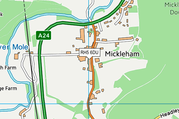 RH5 6DU map - OS VectorMap District (Ordnance Survey)