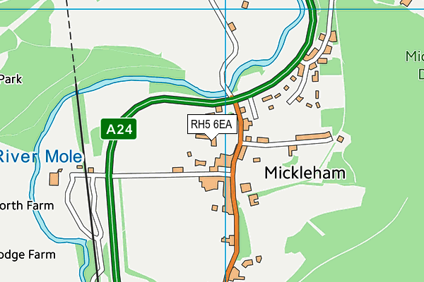 Box Hill School map (RH5 6EA) - OS VectorMap District (Ordnance Survey)