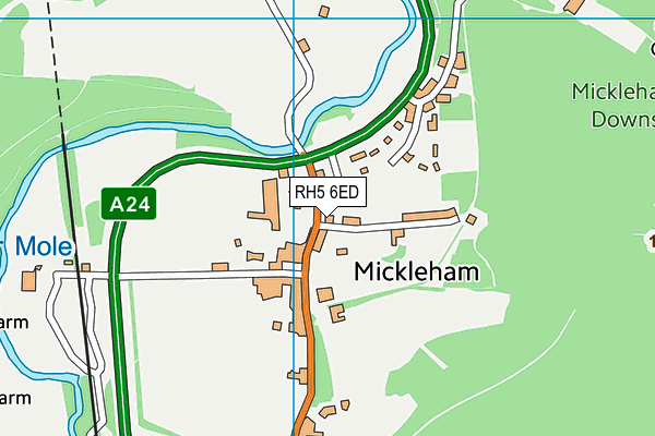 RH5 6ED map - OS VectorMap District (Ordnance Survey)