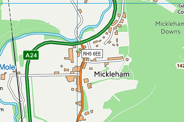 RH5 6EE map - OS VectorMap District (Ordnance Survey)