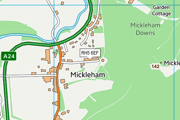 RH5 6EF map - OS VectorMap District (Ordnance Survey)