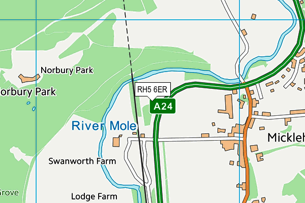 RH5 6ER map - OS VectorMap District (Ordnance Survey)