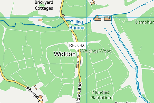 RH5 6HX map - OS VectorMap District (Ordnance Survey)