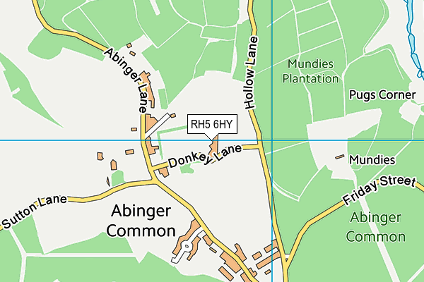 RH5 6HY map - OS VectorMap District (Ordnance Survey)