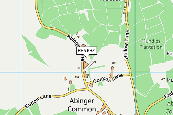 RH5 6HZ map - OS VectorMap District (Ordnance Survey)