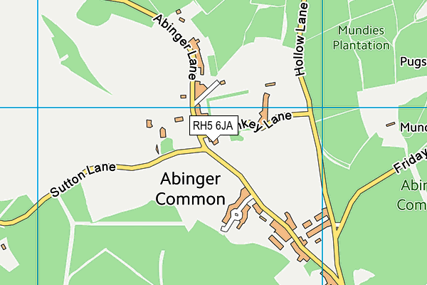 RH5 6JA map - OS VectorMap District (Ordnance Survey)