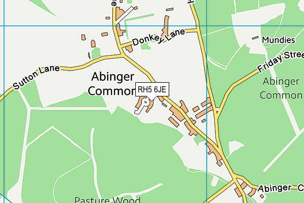 RH5 6JE map - OS VectorMap District (Ordnance Survey)