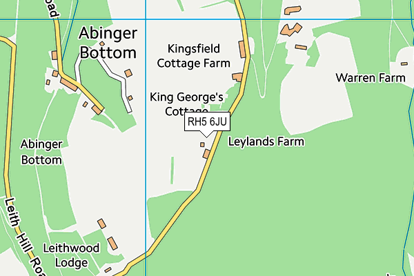 RH5 6JU map - OS VectorMap District (Ordnance Survey)