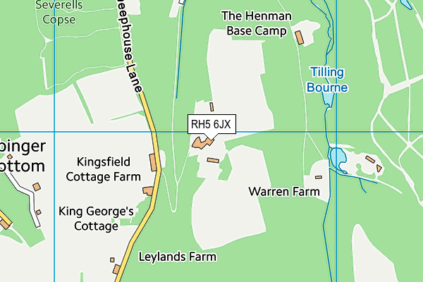 RH5 6JX map - OS VectorMap District (Ordnance Survey)