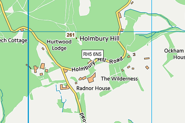 RH5 6NS map - OS VectorMap District (Ordnance Survey)