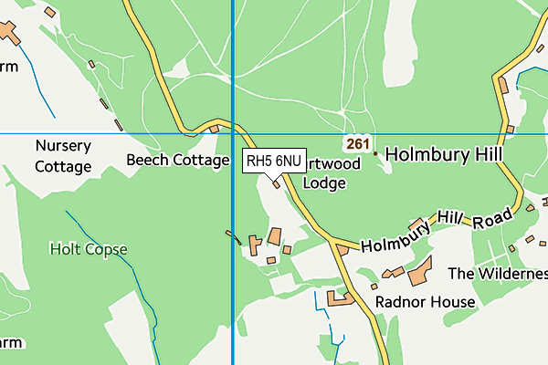 RH5 6NU map - OS VectorMap District (Ordnance Survey)